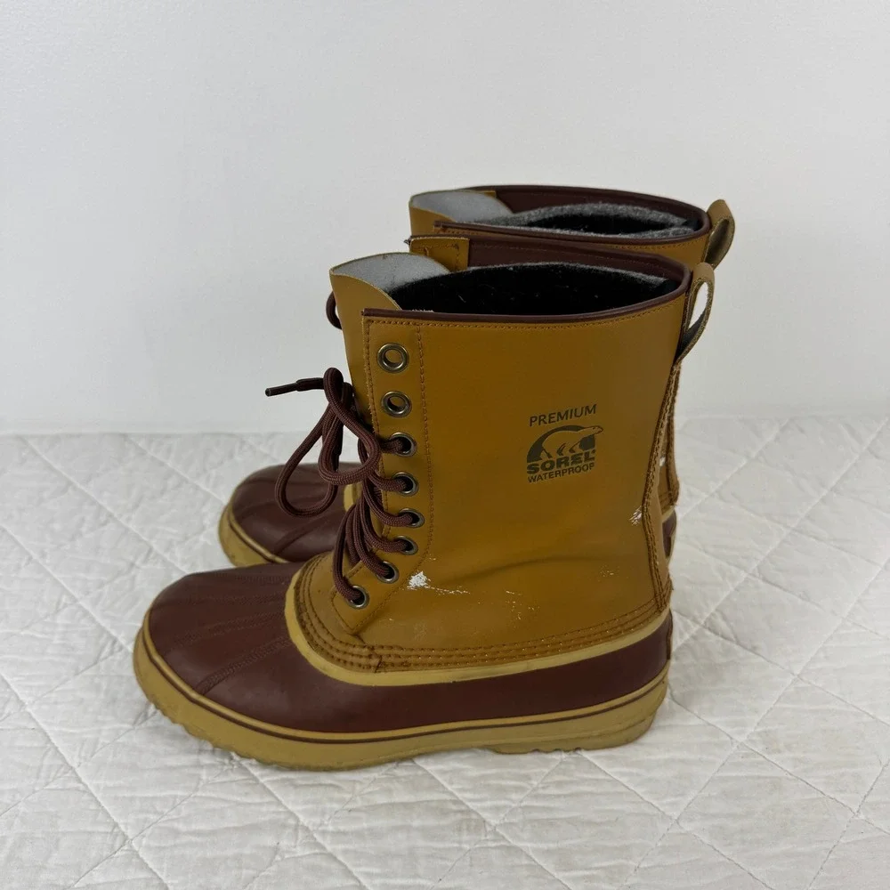 Sorel 1964 Premium Mens Waterproof‎ Winter Snow Duck Boots NM1330-705 Curry 10